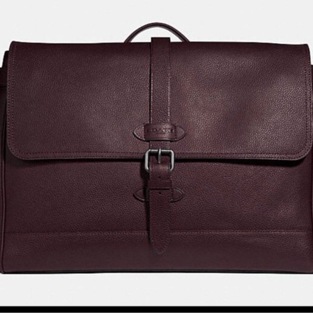 Coach F36810 Hudson Messenger Bag in Oxblood.